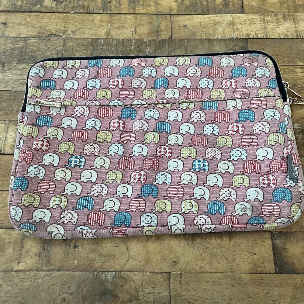 CoolBell Elephant Laptop Bag with Zipper Pocket and Zipper Closure for Sleeve - Picture 3 of 8